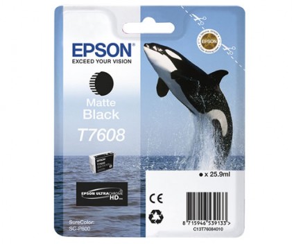EPSON CARTOUCHE NOIR MATE T7608