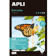 APLI 100 Papiers photo Everyday, 100 x 150 mm, 180 g/m2, brillant