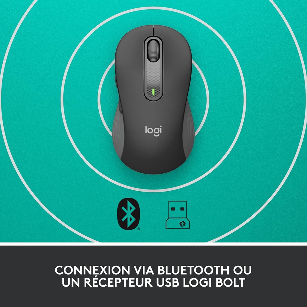 Logitech Souris sans fil Grande Taille