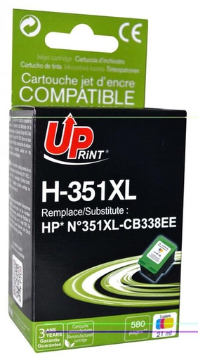 [UPH351] CARTOUCHE COMPATIBLE AVEC HP N°351XL