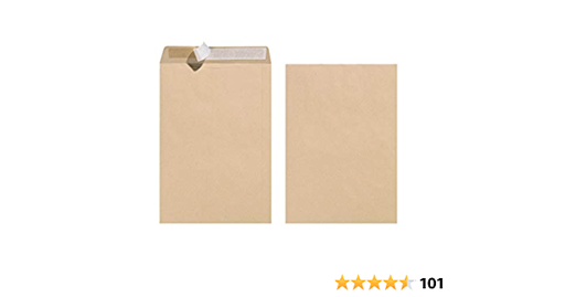 [env3] 25 Enveloppe d'expédition, C4, sans fenêtre, marron