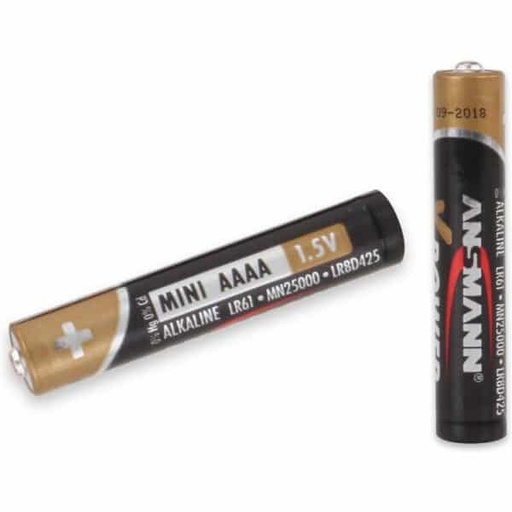 [PILE4A] Pile alcaline "X-POWER" AAAA, blister de 2 Ansmann