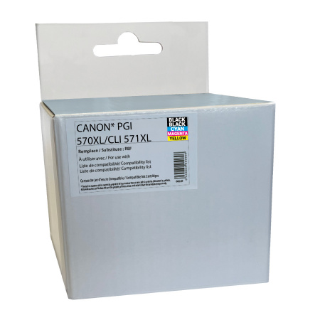 [upnc570] 5 Cartouches compatibles Canon CLI-571XL/PGI-570XL